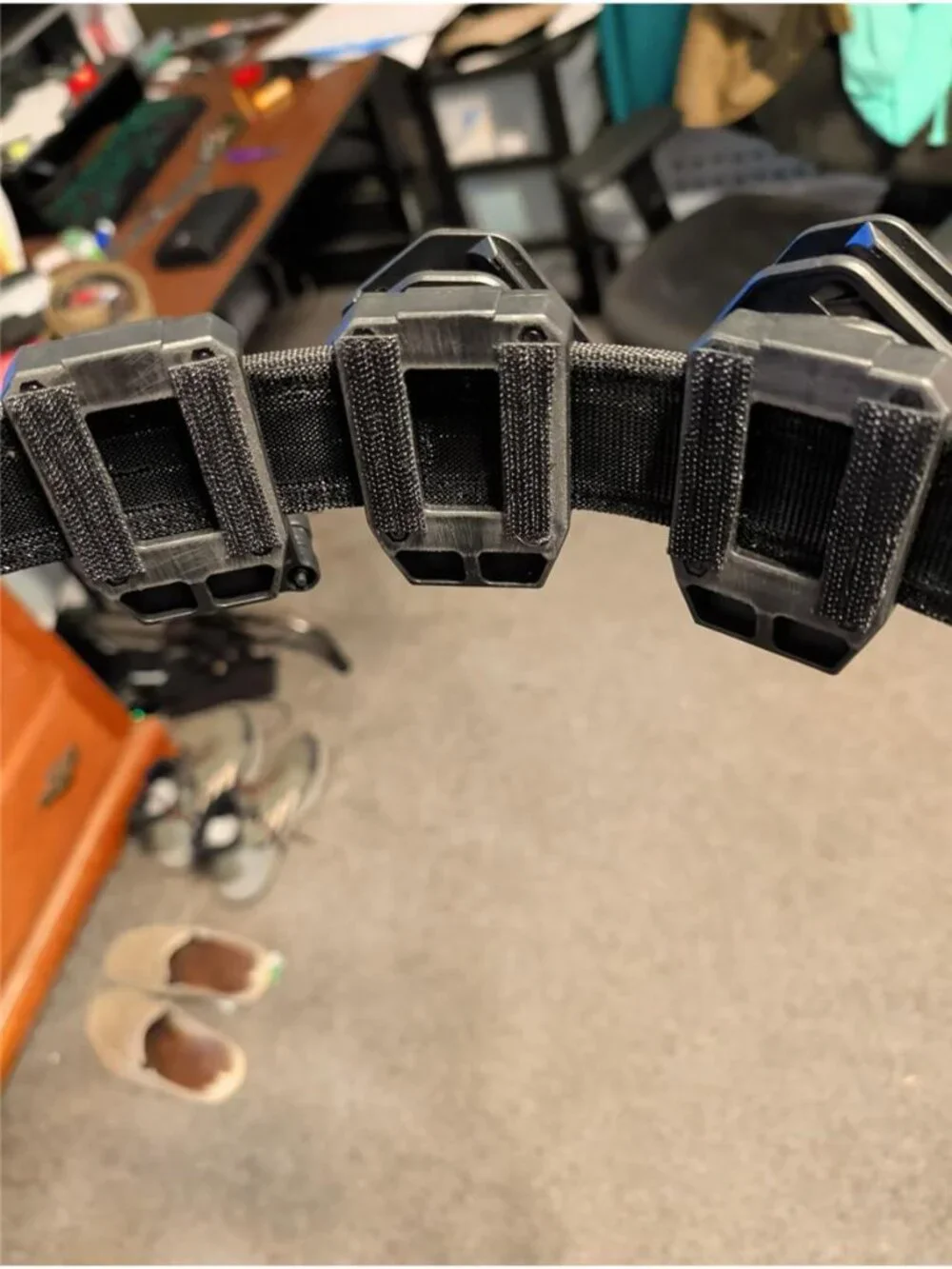 3-Gun Shooting Belt & 4 pcs Speed Pistol Mag Pouches